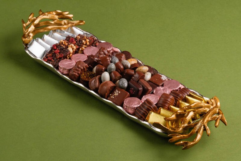 Plateau Alu Or et Corail