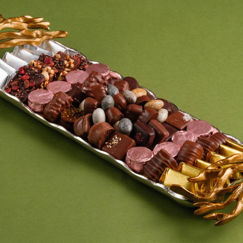 Plateau Alu Or et Corail