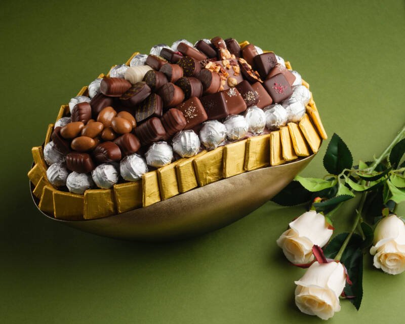 Coupe Ovale Noir Doré