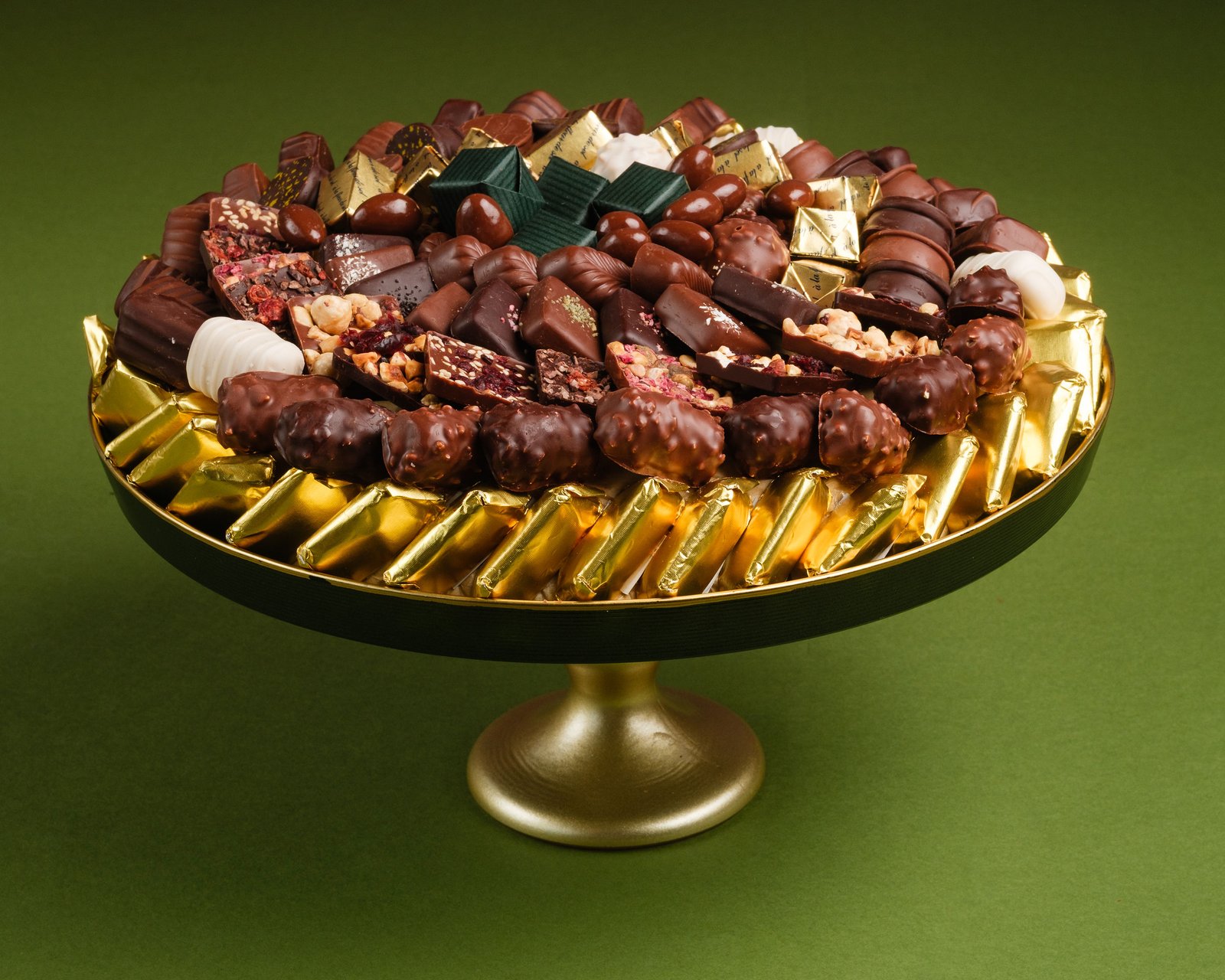 Coupe Verte à pied doré – Image 2