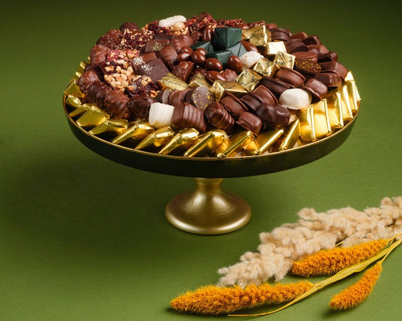 Coupe Verte à pied doré