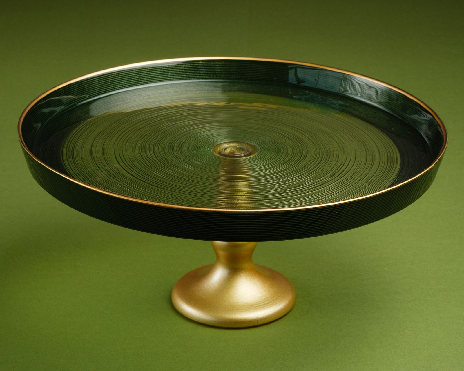 Coupe Verte à pied doré – Image 5