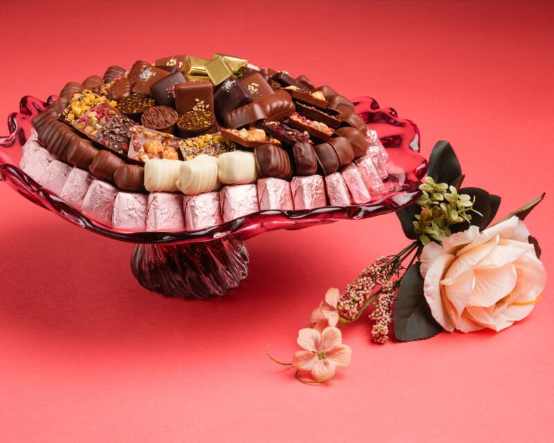 Coupe Murano Ambre et rose