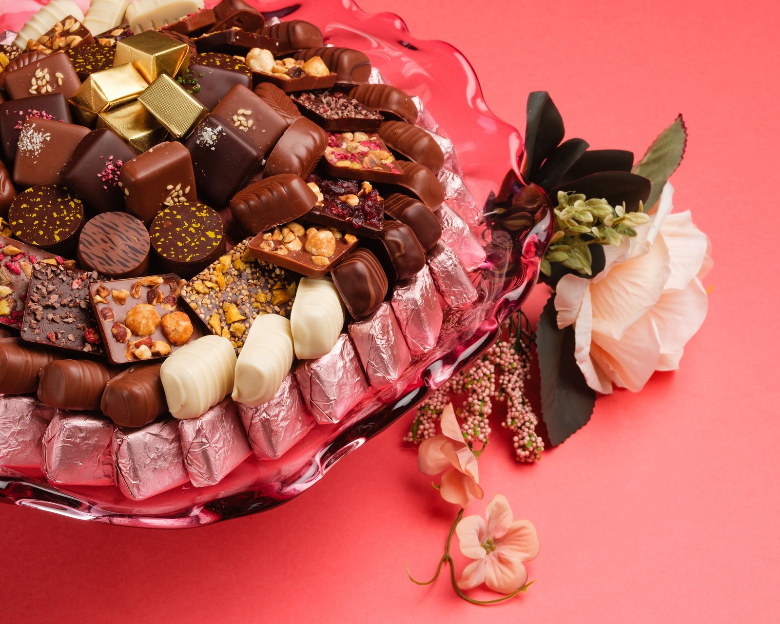 Coupe Murano Ambre et rose – Image 2