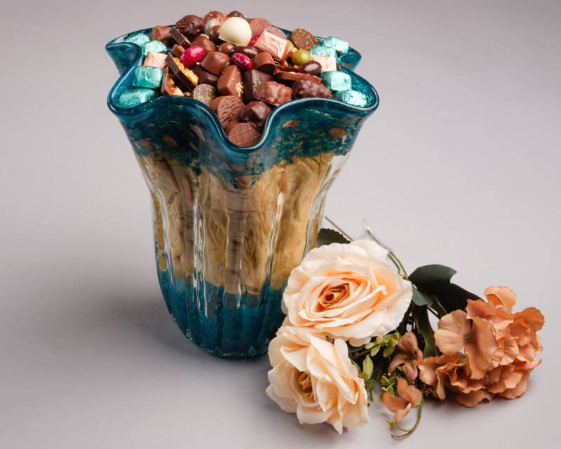 Vase Murano Pastille Bleu