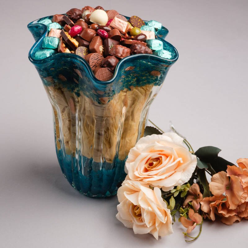 Vase Murano Pastille Bleu