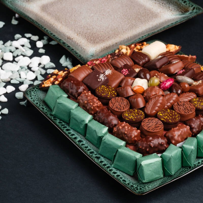 Assiette Carrée en grès