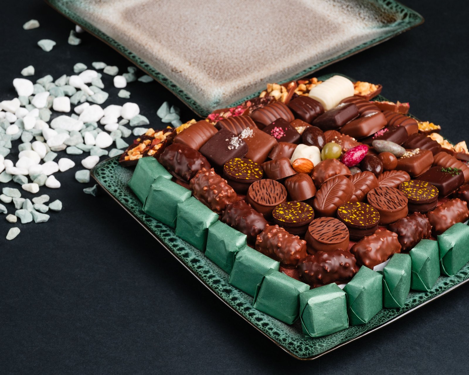 Assiette Carrée en grès