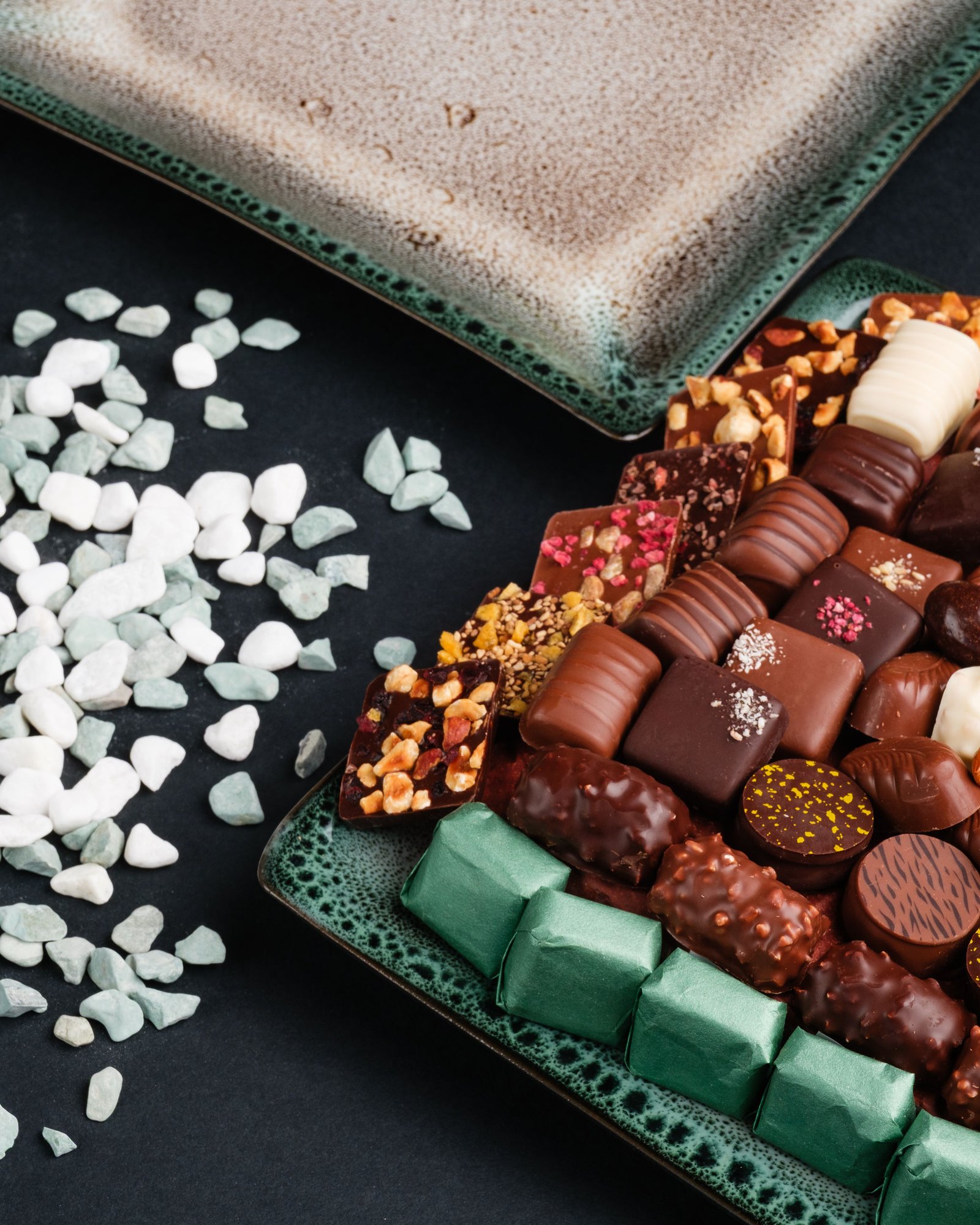 Assiette Carrée en grès – Image 2