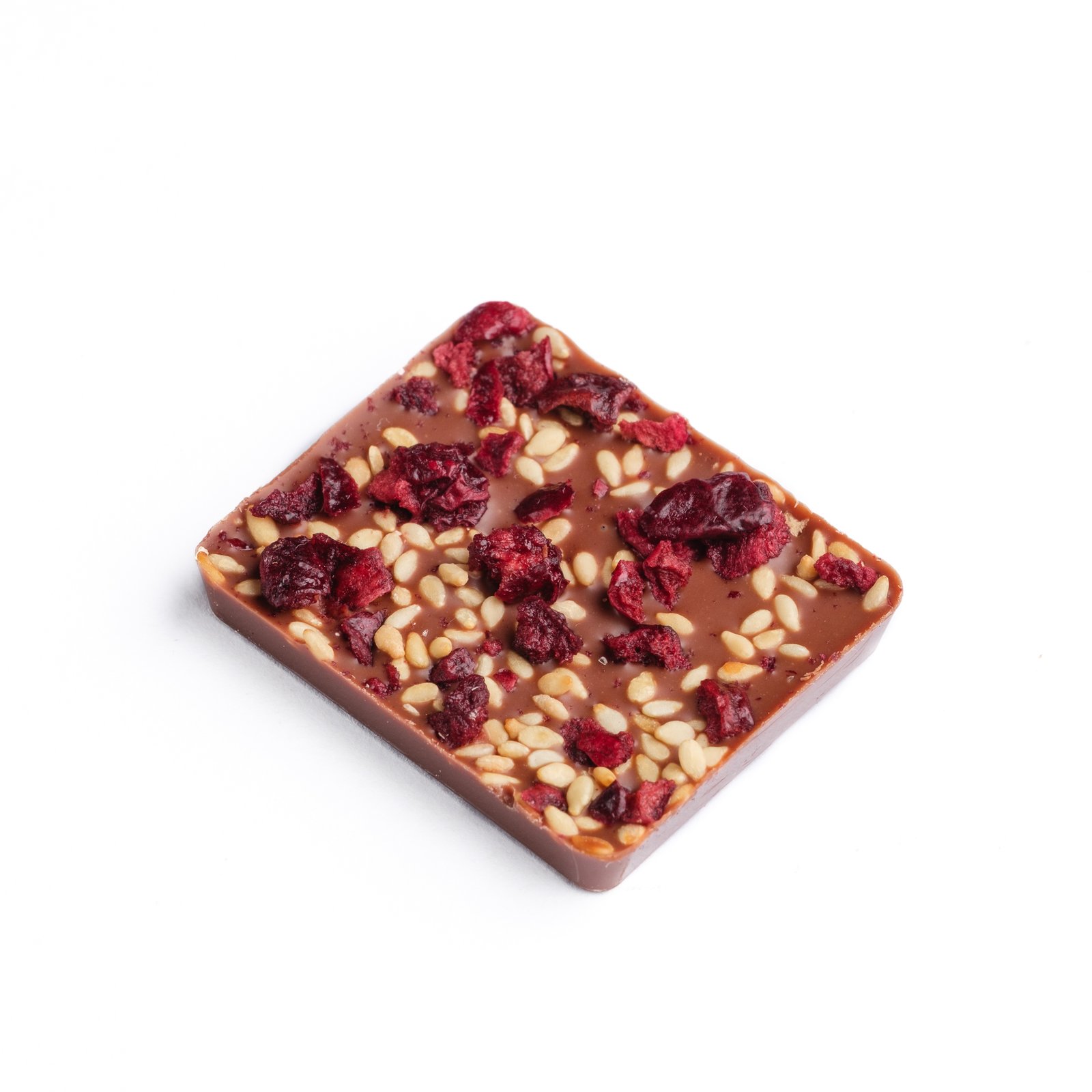 Carré lait sésame griottes